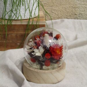 Petite bulle de fleurs séchées "Solange"